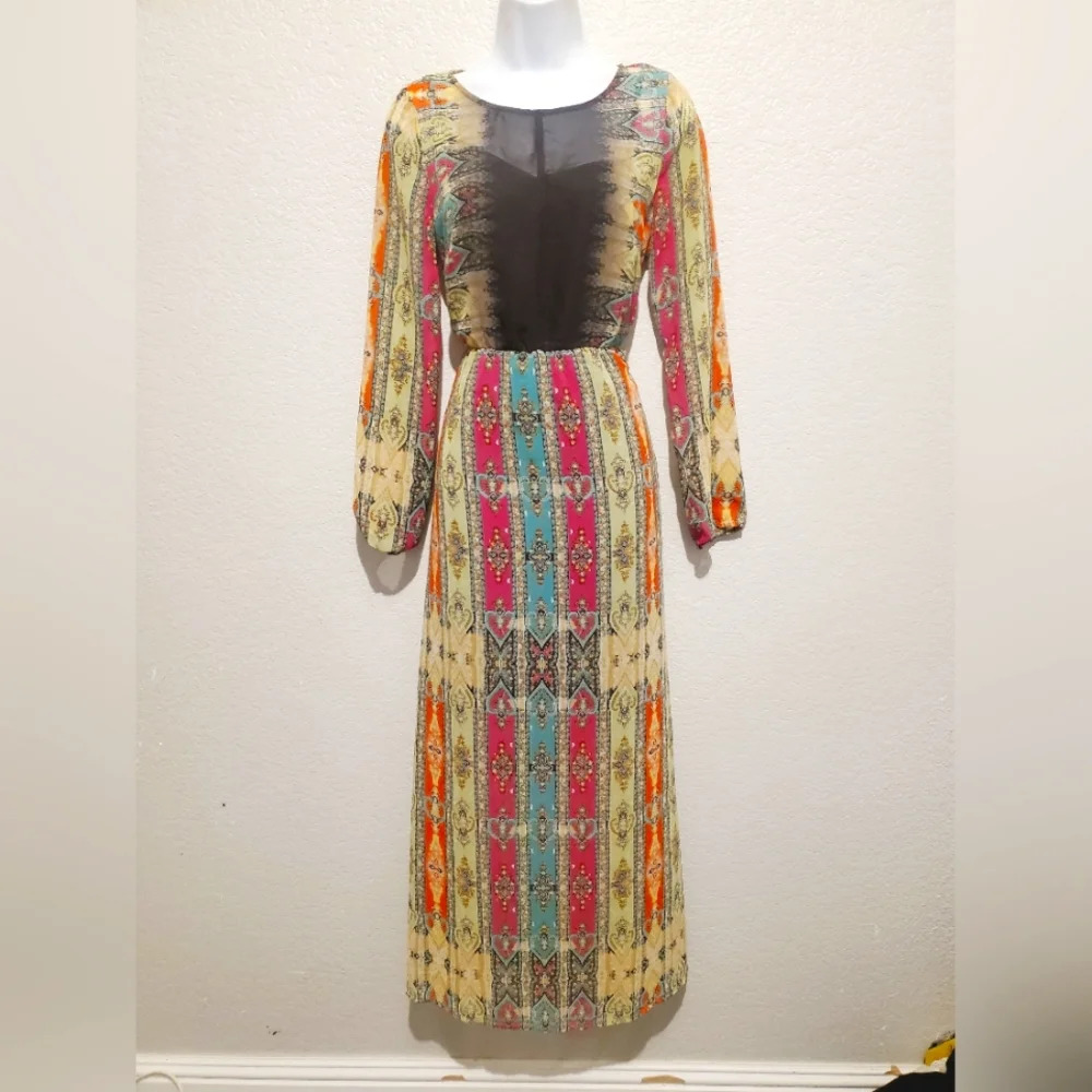 Anthropologie Multicolor Maxi Dress